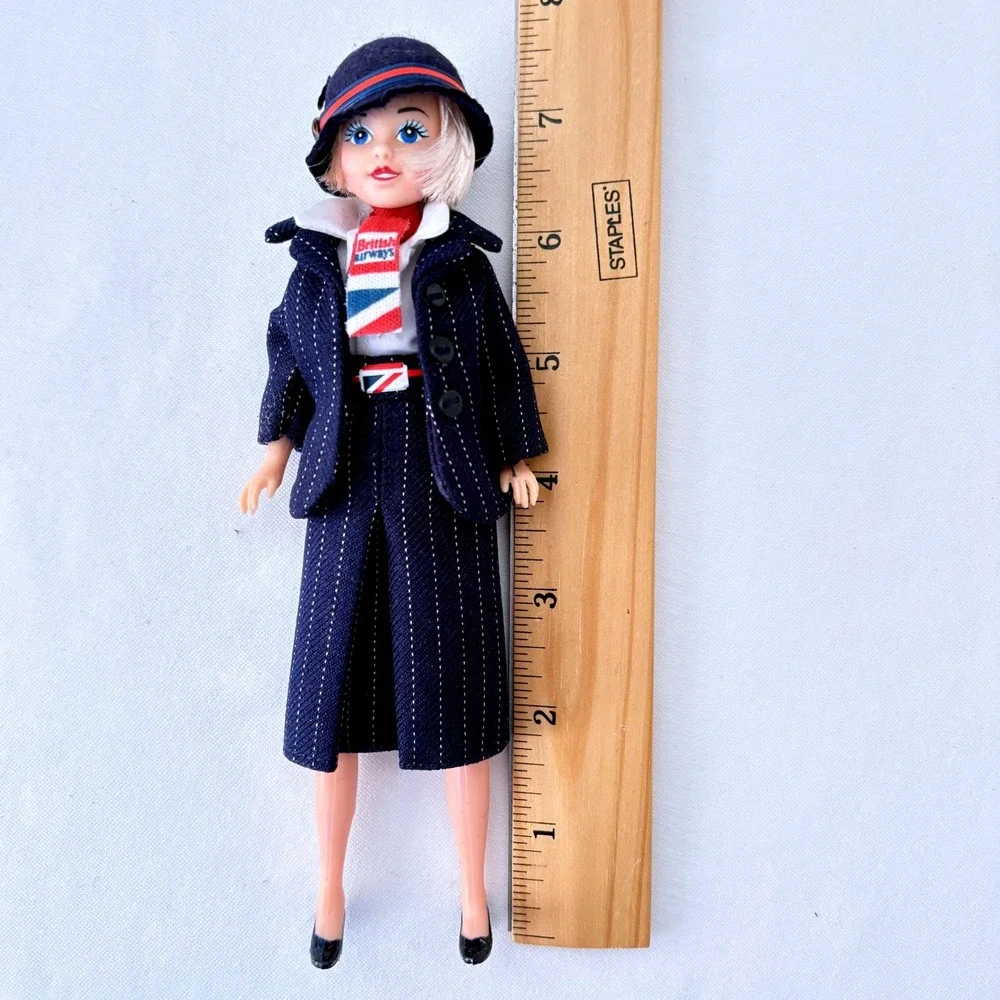 Vintage 1980s British Airways Air Stewardess Doll 8